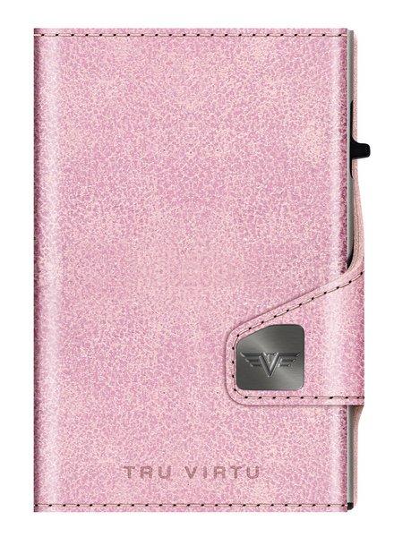 Tru Virtu Wallet CLICK & slide Glitter Rosé, argento  