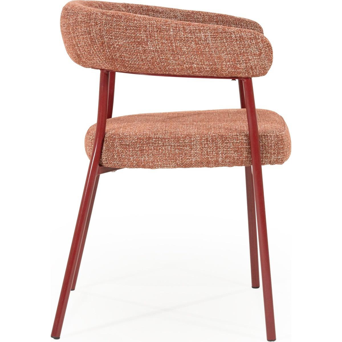 mutoni Chaise de salle à manger Yovi burgundy  