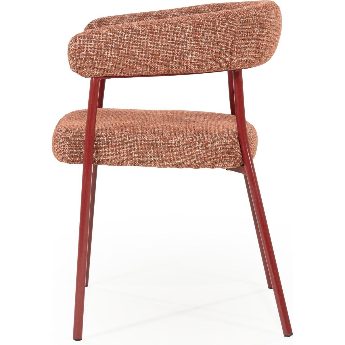 mutoni Chaise de salle à manger Yovi burgundy  