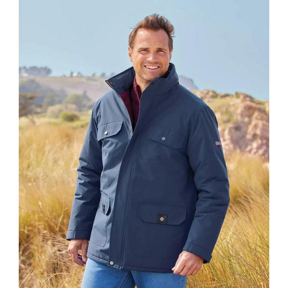 Atlas For Men Parka Idrorepellente con Collo a Imbuto  