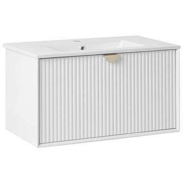 Wandmontierter Waschtischunterschrank mit Waschbecken aus MDF-Platte Modern BONAIRE