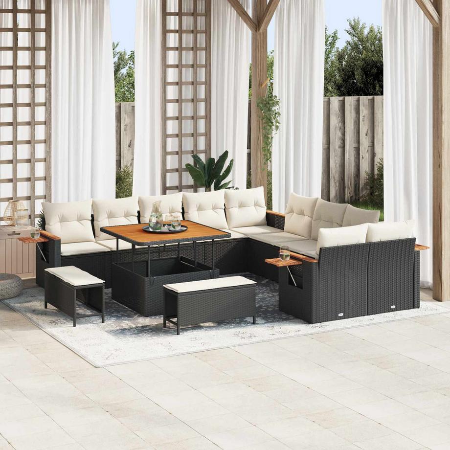 VidaXL Divano da giardino Polyrattan  