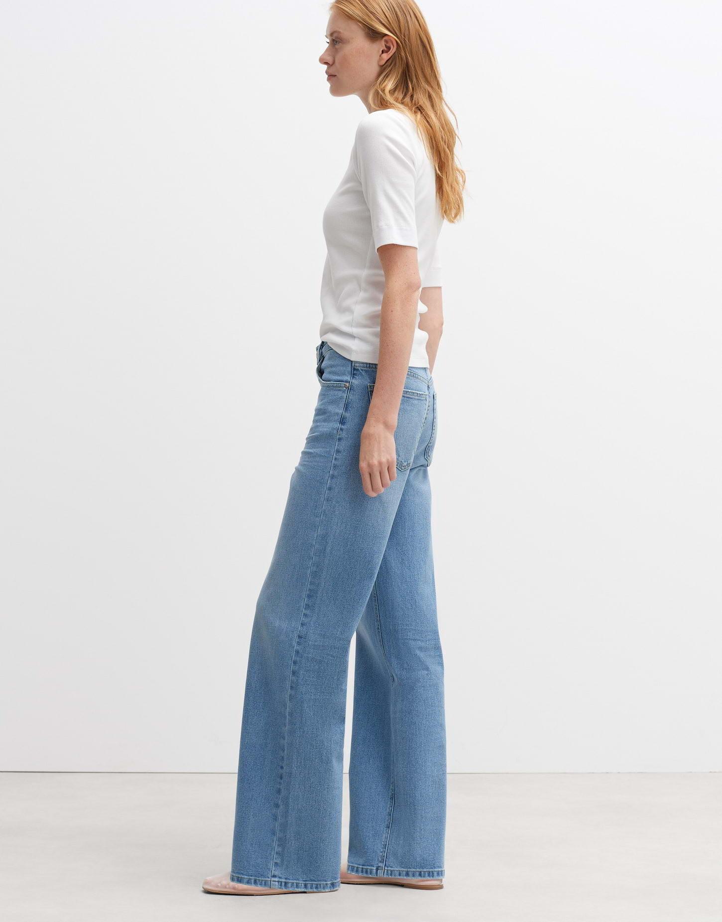 OPUS  Wide Leg Jeans Marli gerader Schnitt 