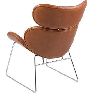 mutoni Poltrona lounge Bubble cromo cognac  