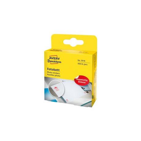 Avery-Zweckform AVERY ZWECKFORM Klebepunkte photo 12x12mm 3516 im Spender, perm. 400 Stück  