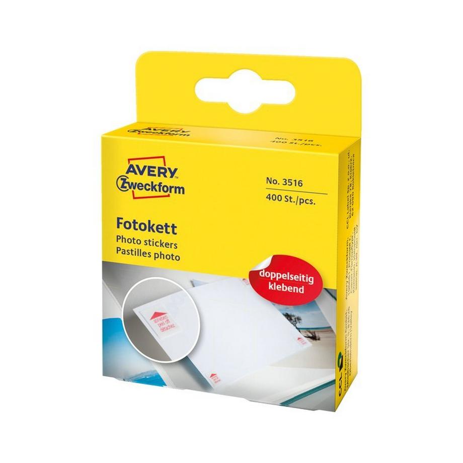 Avery-Zweckform AVERY ZWECKFORM Klebepunkte photo 12x12mm, 400 Stück  