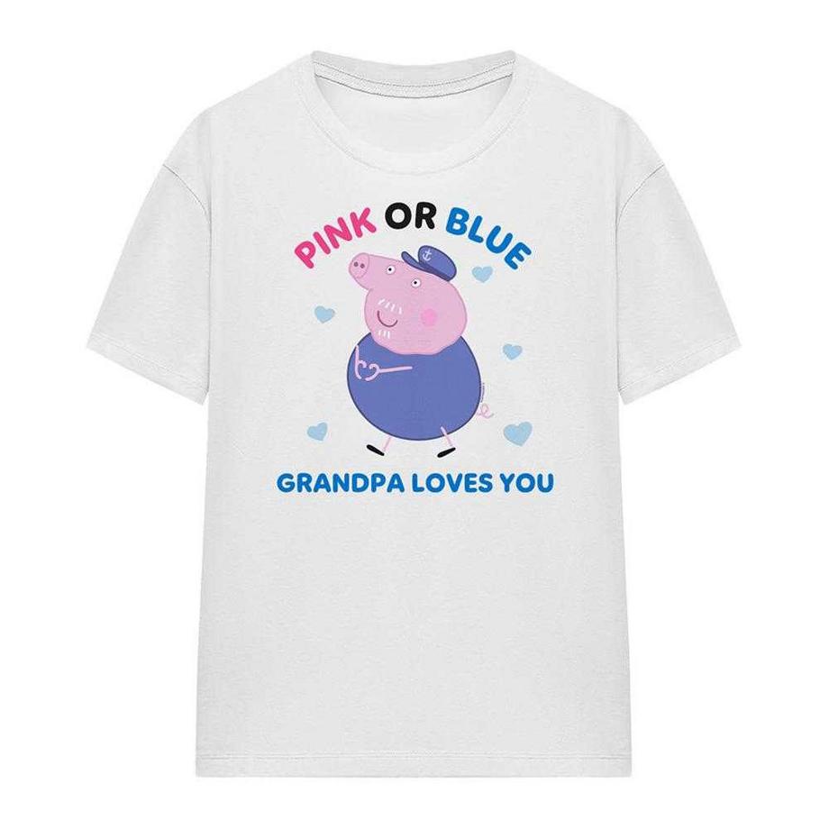 T-ShirtPink Or Blue Grandma Pig Loves You