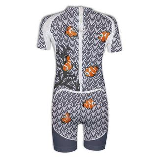 Uvea  Kinder UPF 80 Badeanzug Manly  grey clown 