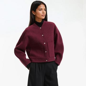 Kurzes Blouson mit Druckknöpfen