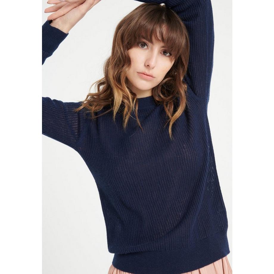 Studio Cashmere8 LILLY 23 Pointelle Pull Col Rond  