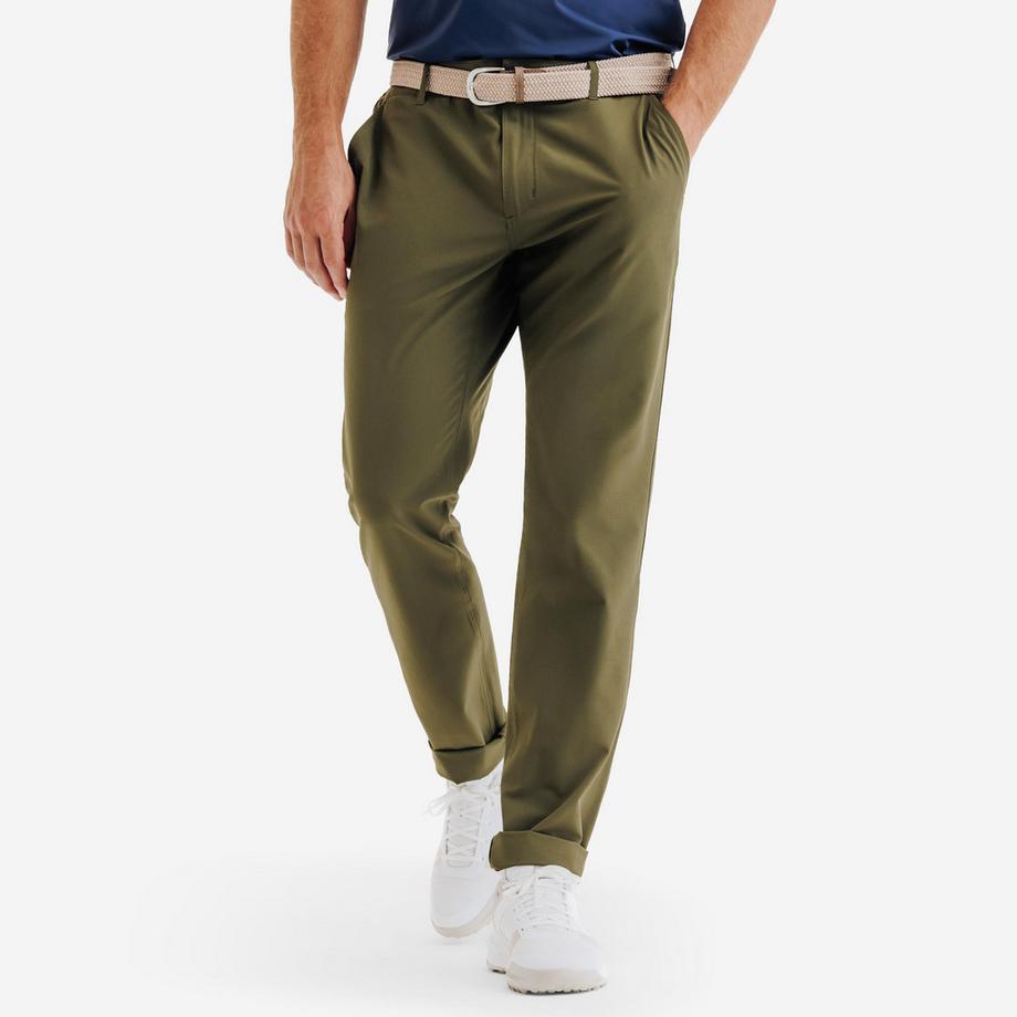 Pantalone chino WW500 uomo elasticizzato poliestere elastan