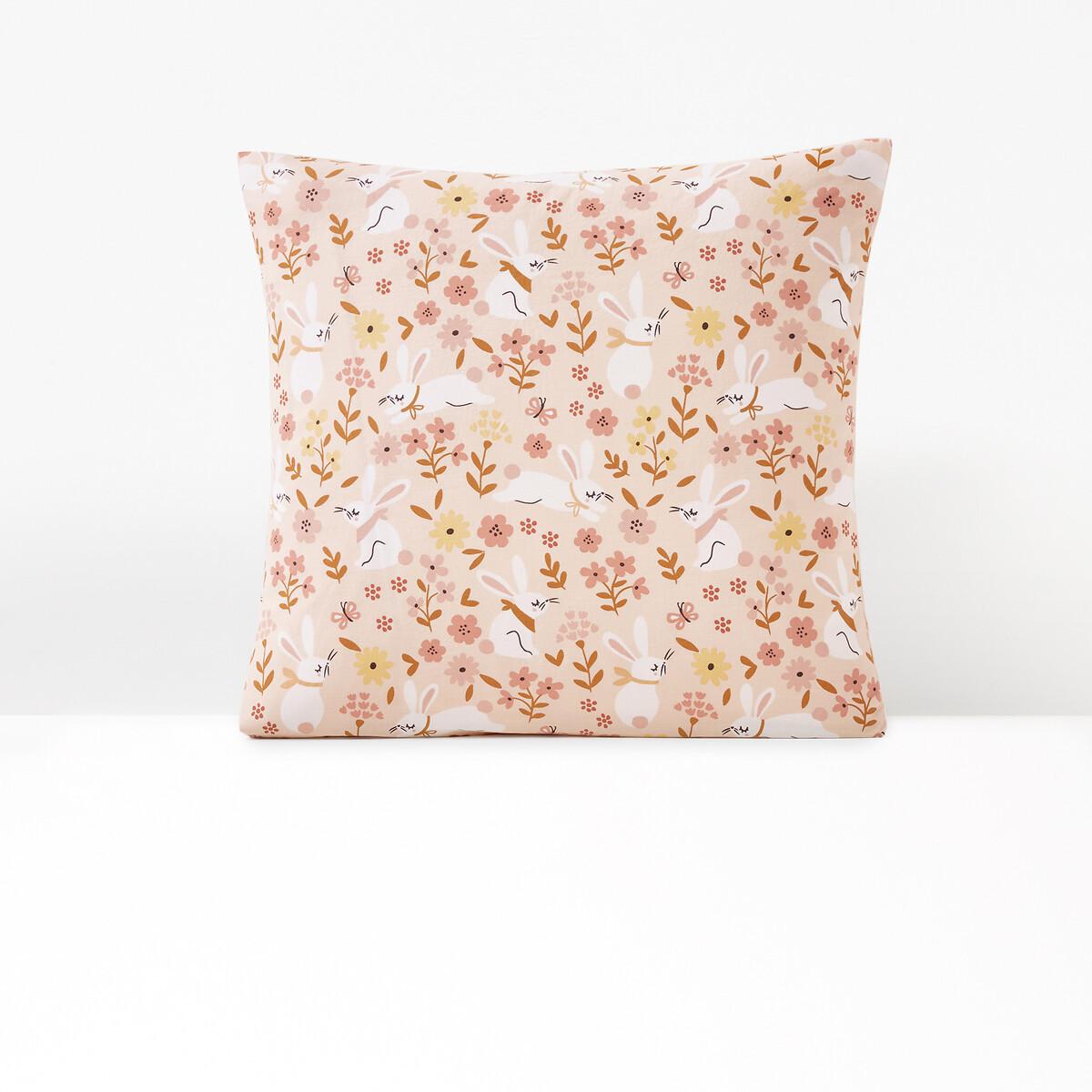 La Redoute Intérieurs Lapin Fleuri Kopfkissenbezug  