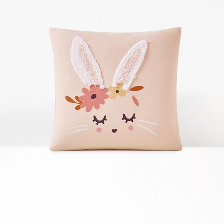 La Redoute Intérieurs Kopfkissenbezug Lapin fleuri  