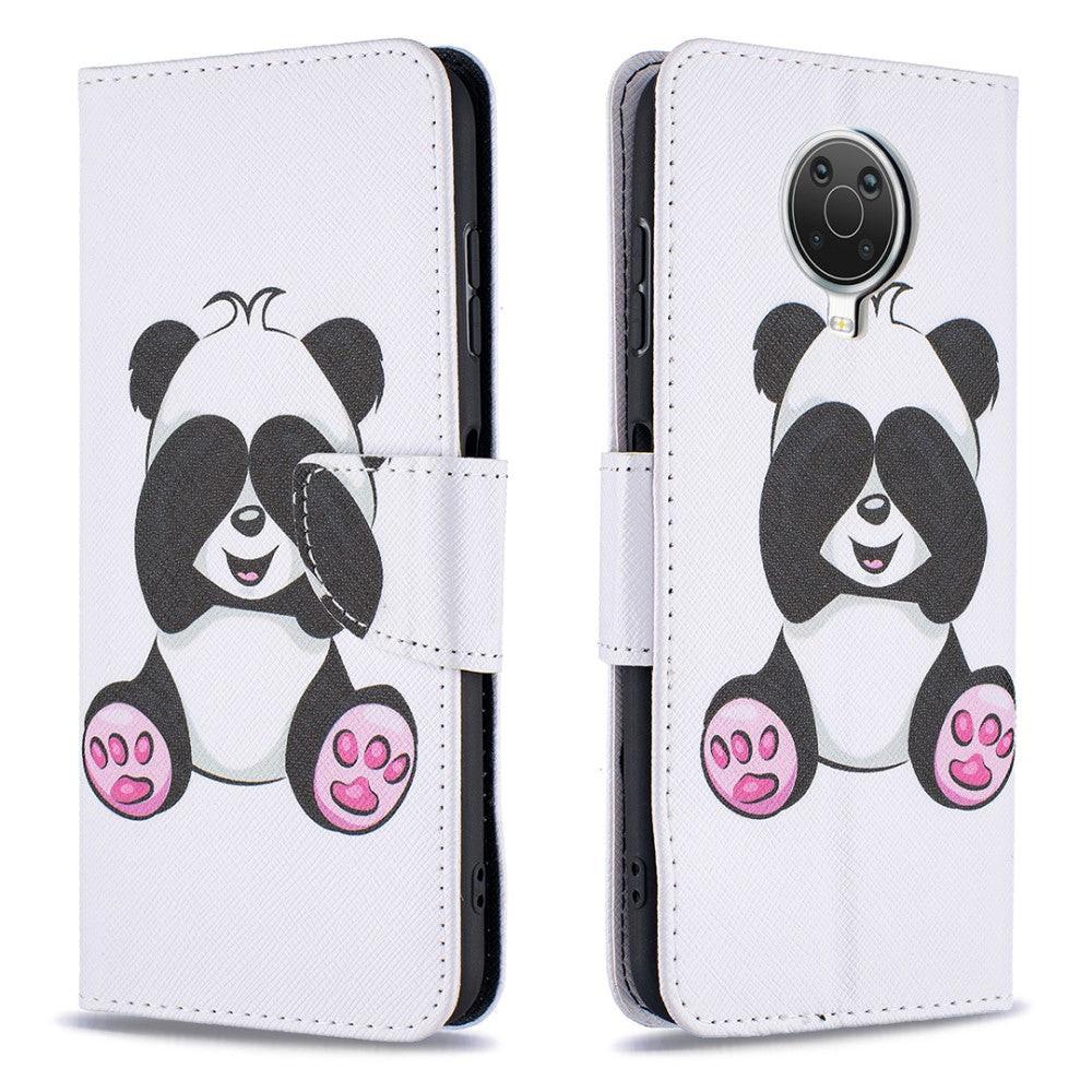 Cover-Discount  custodia Nokia G10 / G20 - Farfalla in pelle bianca 