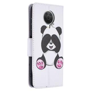 Cover-Discount  custodia Nokia G10 / G20 - Farfalla in pelle bianca 