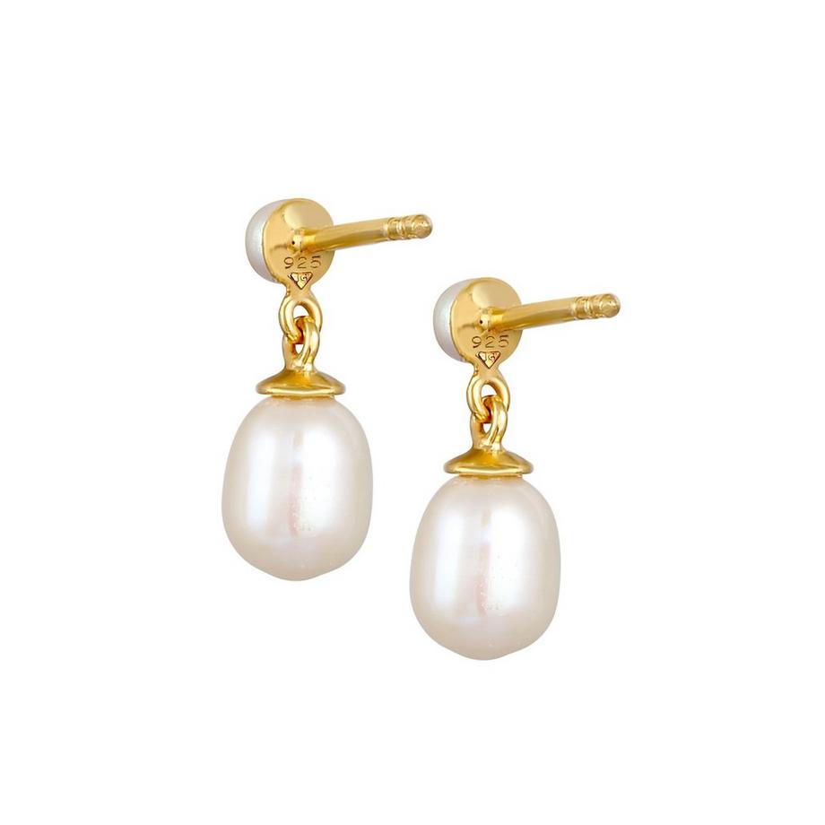 Elli  Ohrringe Hänger-Ohrring Süsswasserzuchtperlen 