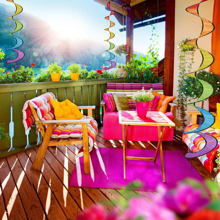 B2X  Bunte Windspiele im 3er-Set 