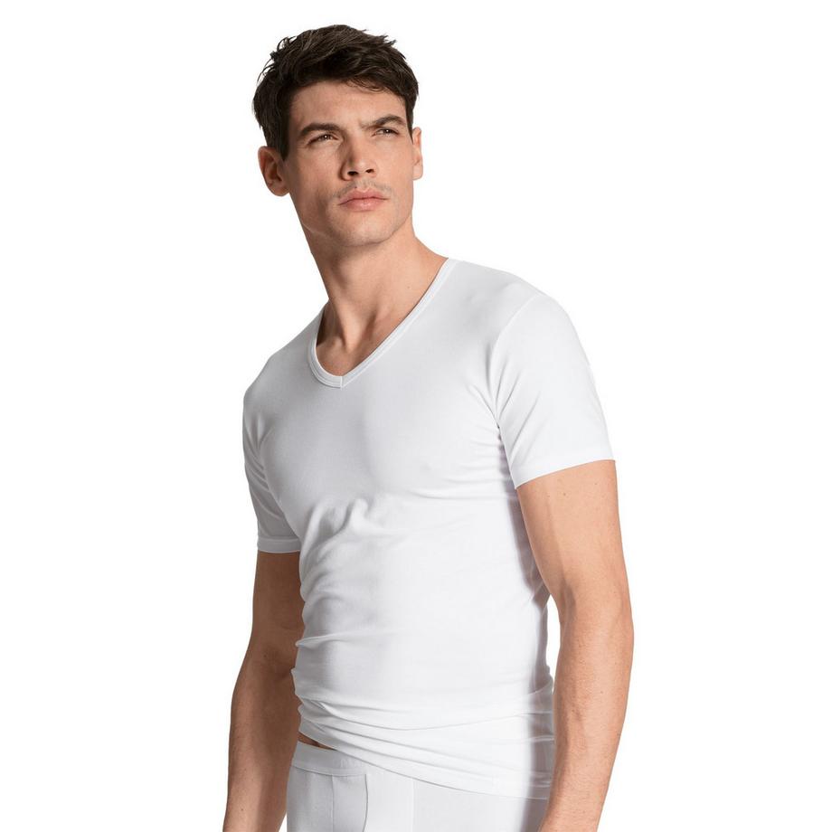 CALIDA Natural Benefit V-Ausschnitt T-Shirt 4er Pack  