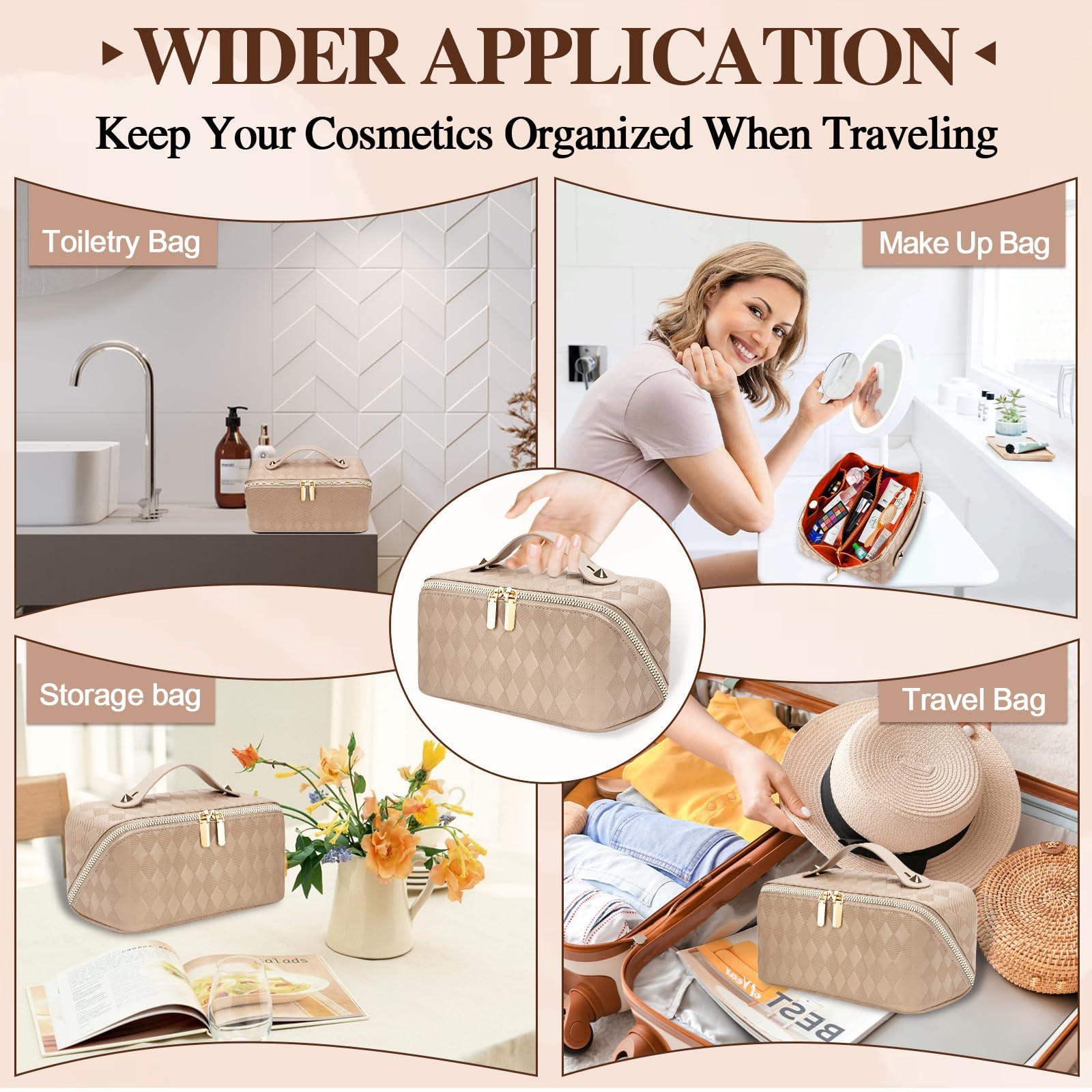 Only-bags.store Portable Reise Make-up Tasche Grosse Kapazität Wasserdichter Organizer  