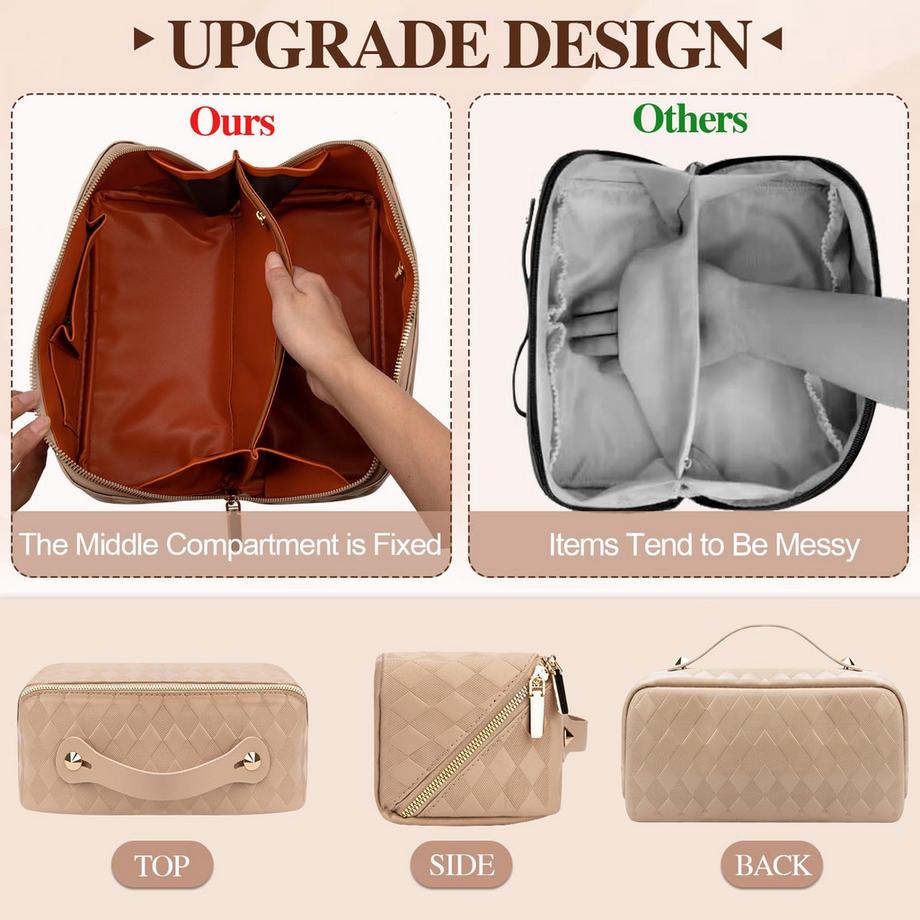 Only-bags.store Borsa Trucco da Viaggio Portatile Grande Capacità Organizzatore Impermeabile  