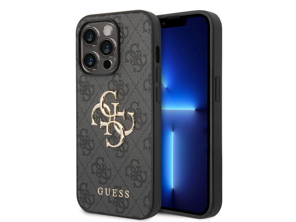 GUESS  Coque pour iPhone 15 Pro PU 4G Big 