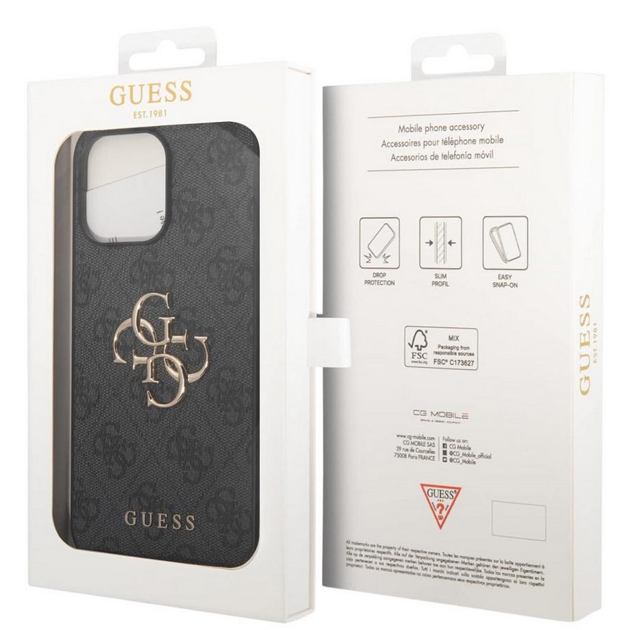 GUESS  Cover per iPhone 15 Pro PU 4G Big 