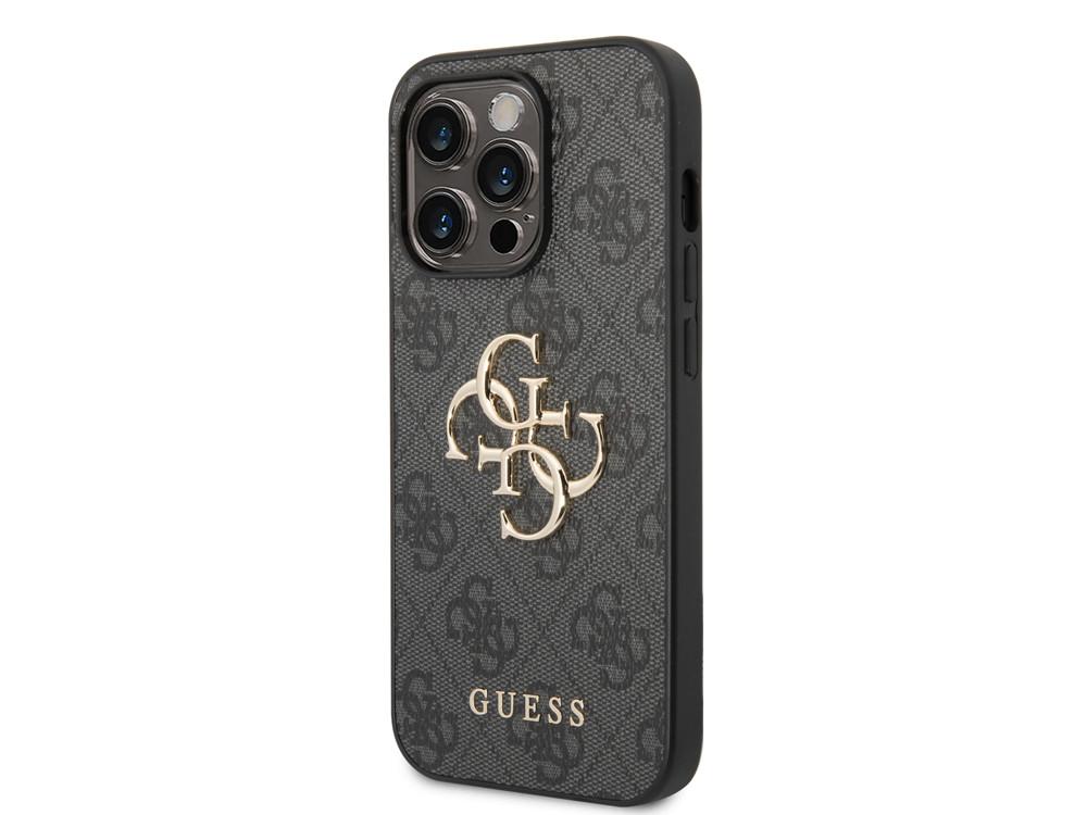 GUESS  Coque pour iPhone 15 Pro PU 4G Big 