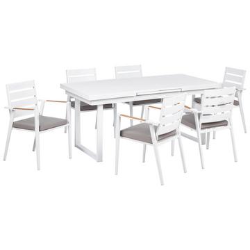 Ensemble de salle à manger 6 places en Aluminium Moderne VALCANETTO/TAVIANO