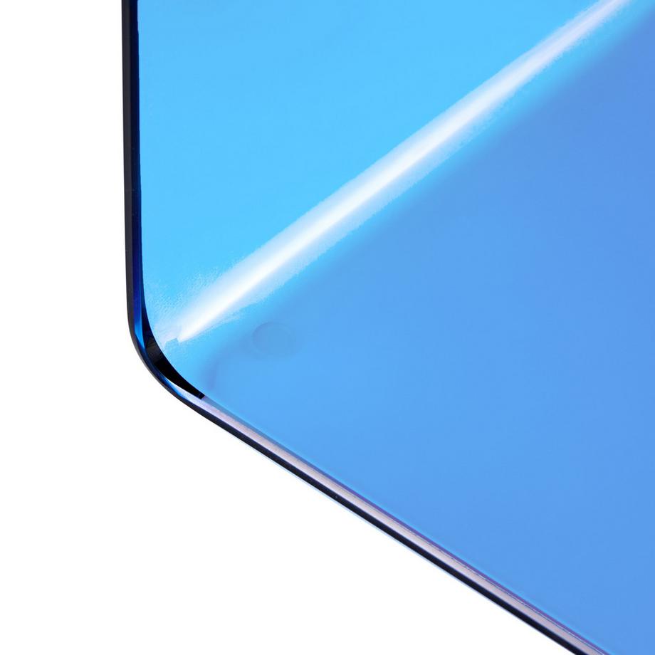 Beliani Table d'appoint en Verre de sécurité  LOURDES  