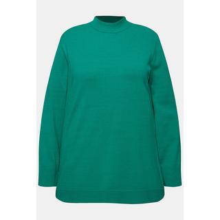 Ulla Popken  Pullover, Stehkragen, Langarm, Rippbündchen 