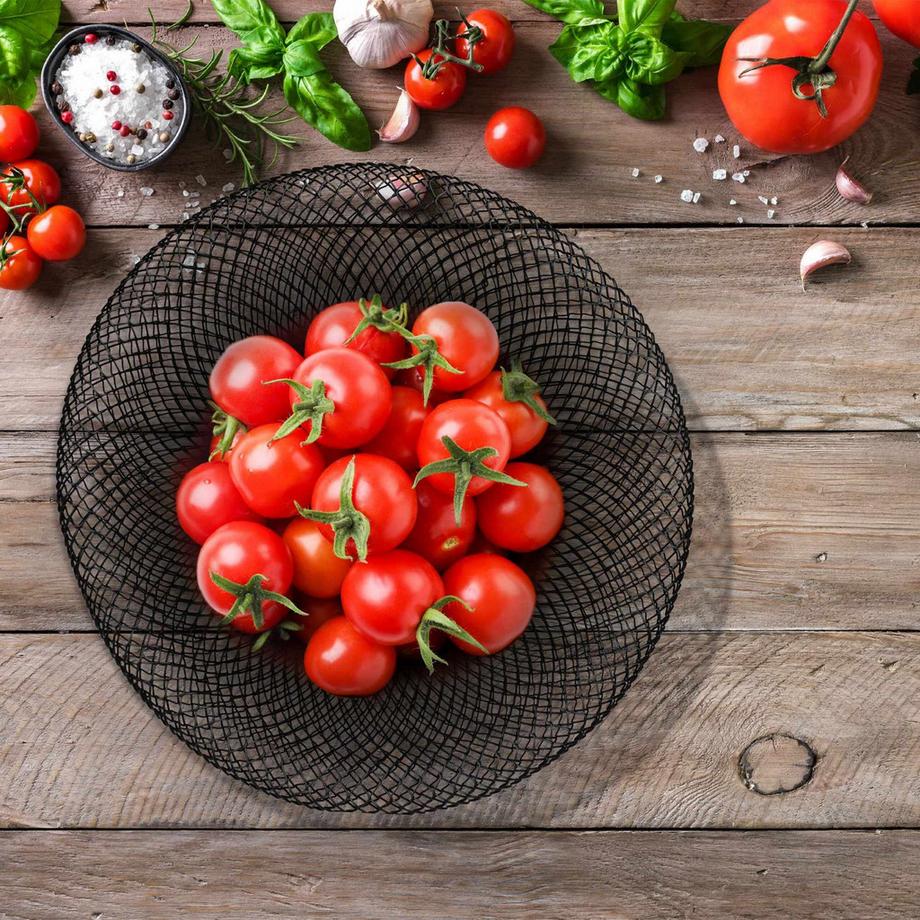 B2X  Obstschale aus Metall mit Doppelwänden 