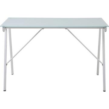 Bureau en verre blanc 120x65