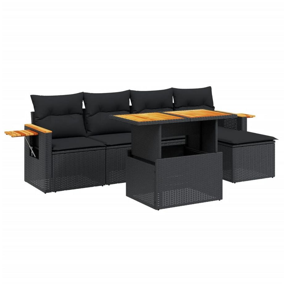 set divano da giardino Polirattan