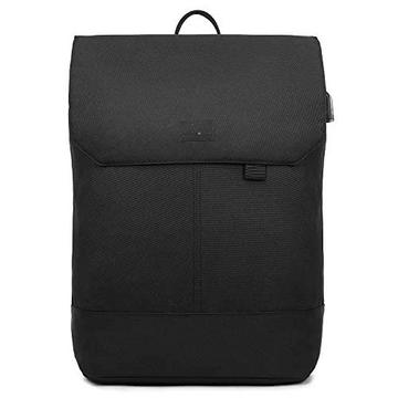 Sac à dos élégant sac à dos étanche avec compartiment pour ordinateur portable 15,6 pouces et sac antivol pour les voyages, l'université, l'école et le bureau Noir