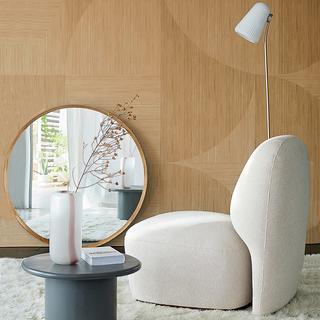 AM.PM Miroir rond chêne massif  