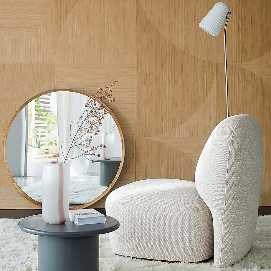 AM.PM Miroir rond chêne massif  