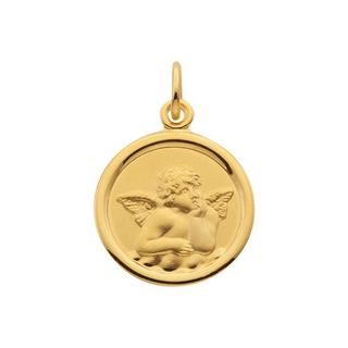 MUAU Schmuck  Pendentif ange gardien or jaune 750, 19x14mm 