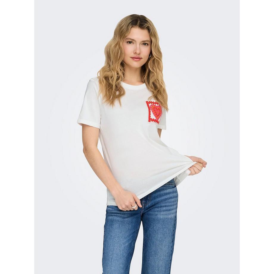 T-Shirt Stickerei Brust