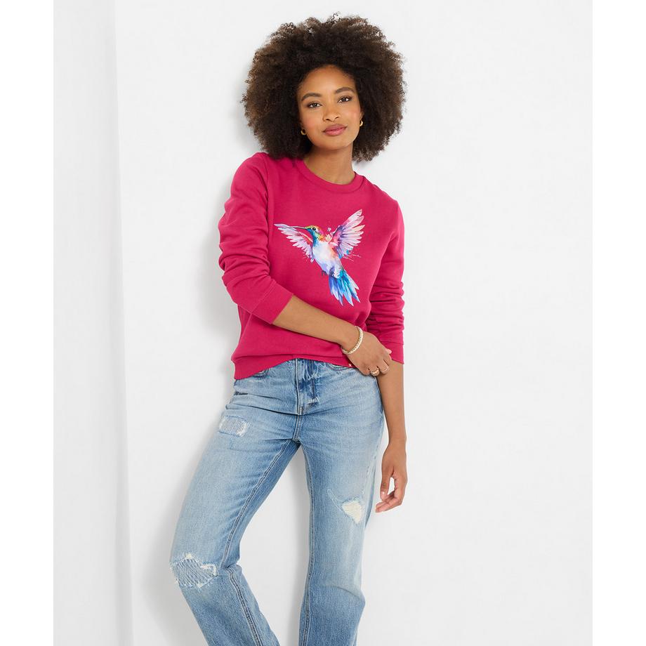 Joe Browns Sweatshirt mit Kolibri-Motiv  