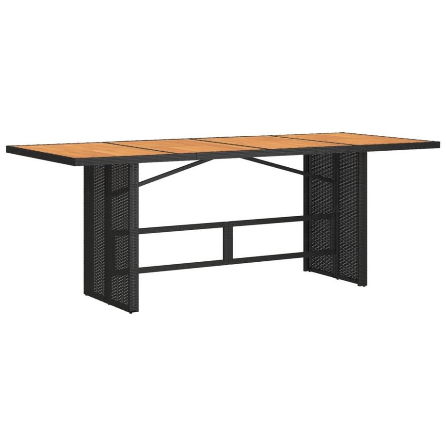 Table de jardin rotin synthétique