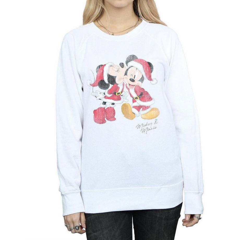 Disney Mickey e Minnie Felpa Bacio di Natale  
