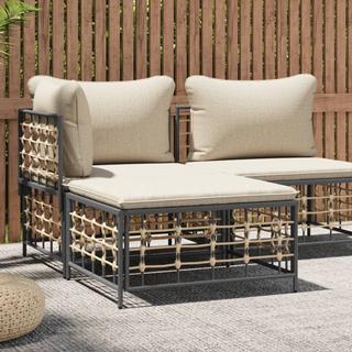 VidaXL Gartenhocker poly-rattan  