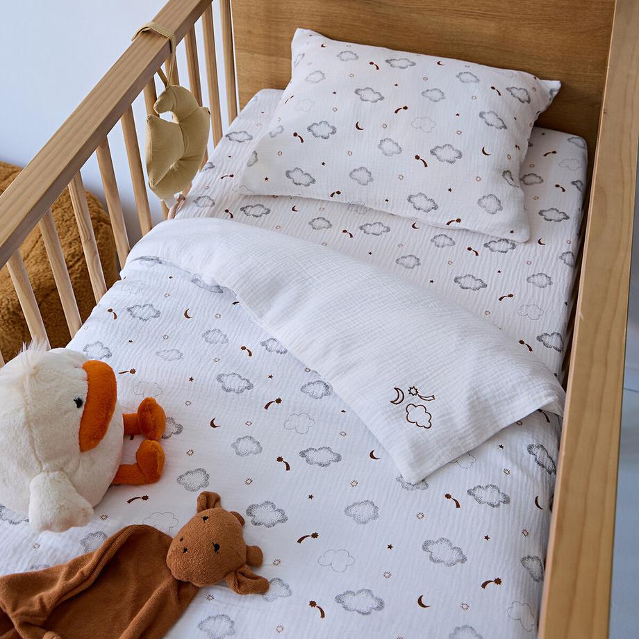La Redoute Intérieurs Nieva Nuages et Étoiles Filantes Housse de Couette  