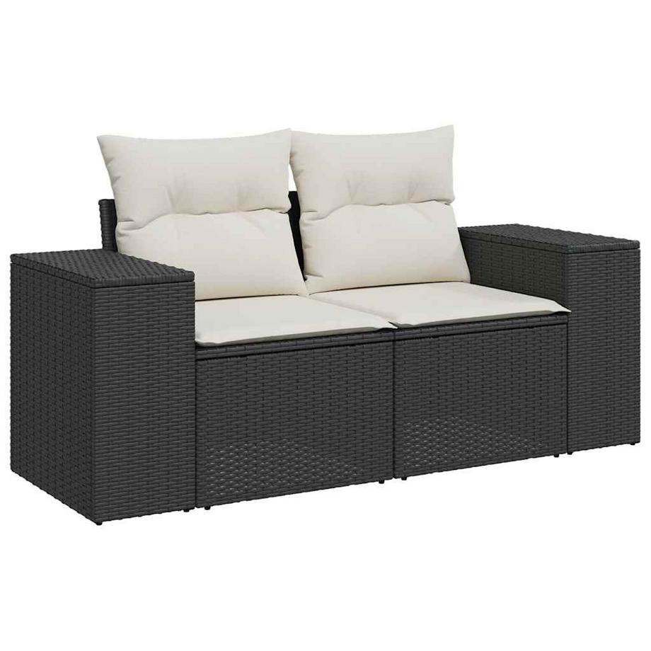 VidaXL set di divani da giardino Polirattan  