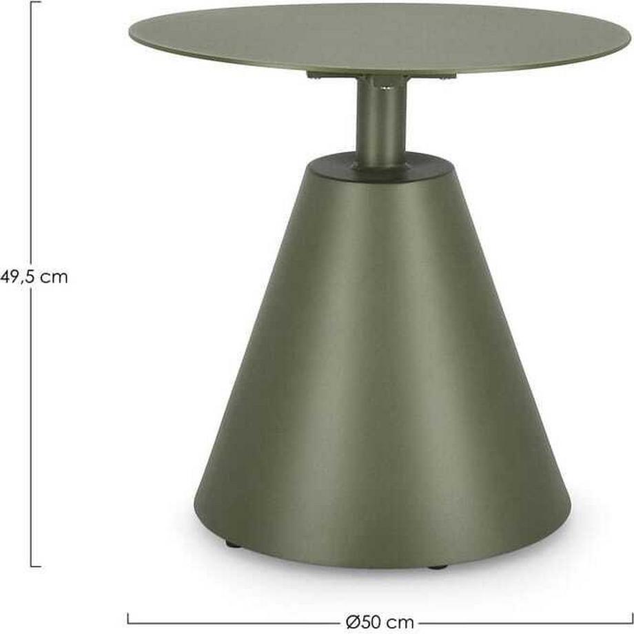 mutoni Jardin Table d'appoint Aloha olive ronde 50  