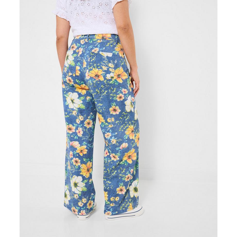 Joe Browns Weit geschnittene Jeans mit Blumenmuster  