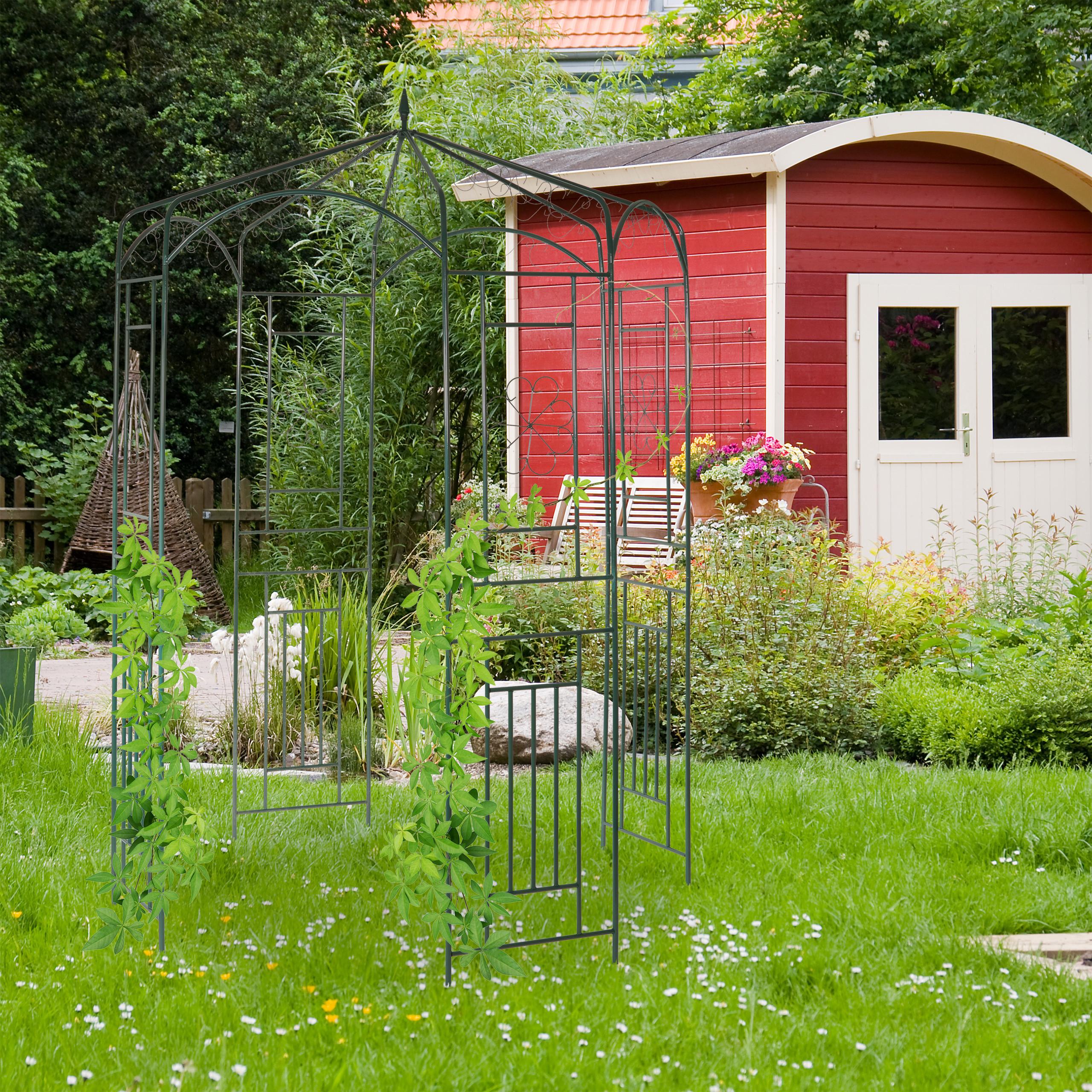 Northix Pavillon rose en métal  
