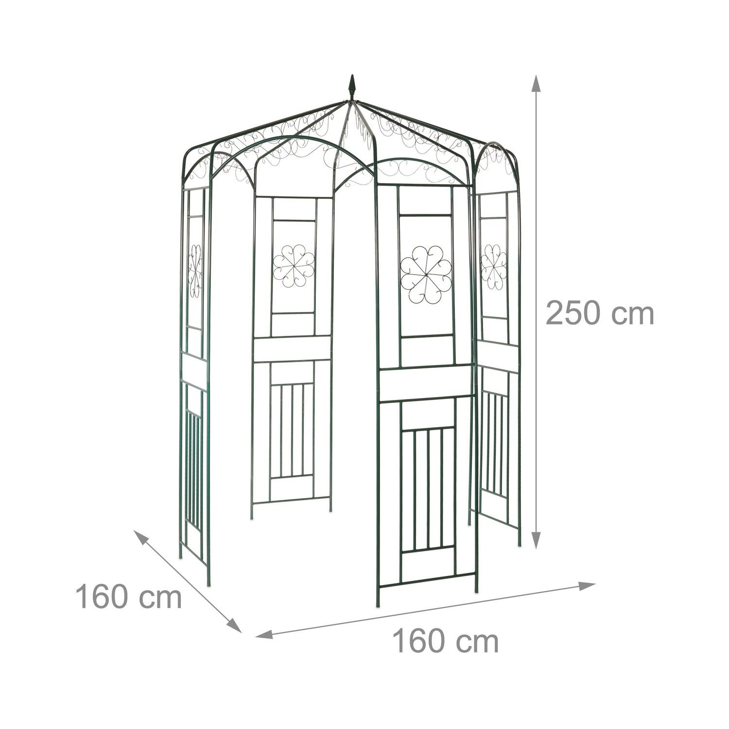 Northix Pavillon rose en métal  