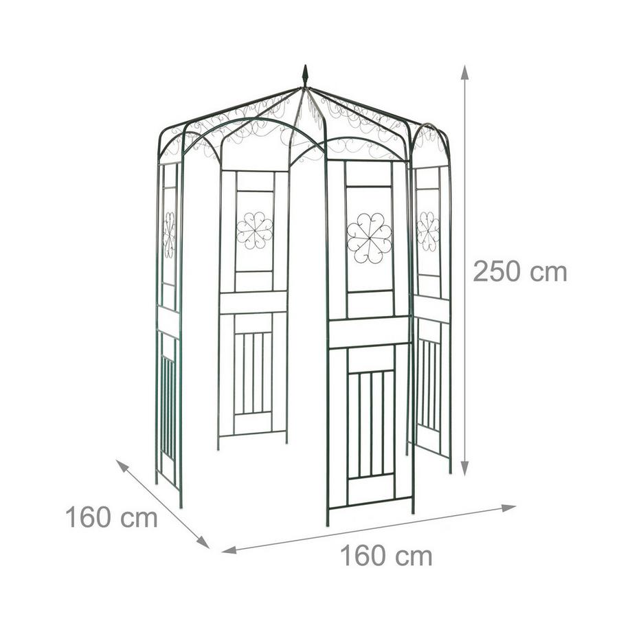 Northix Rosa Pavillon Metall  