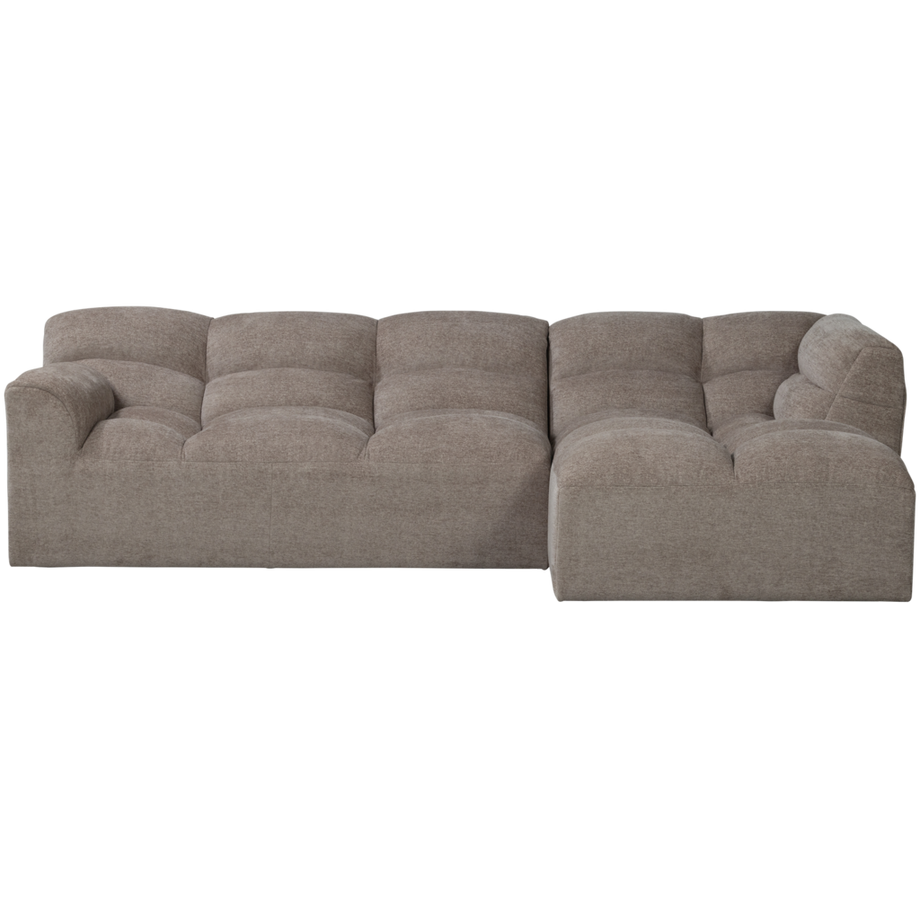 mutoni Canapé d'angle Tibas Longchair à droite Tissu sable 280x165  